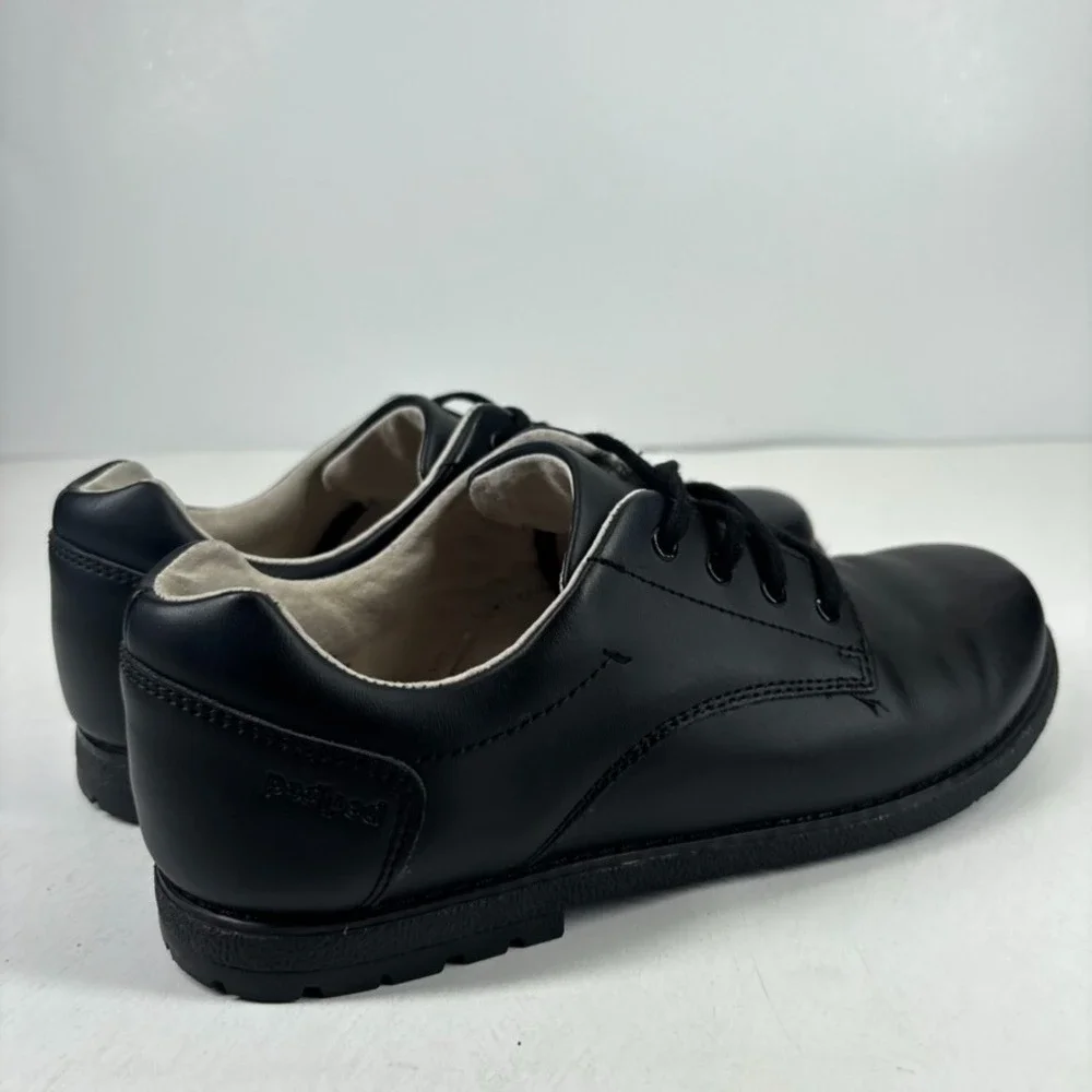 pediped Flex Storm Boys US Size 6Y/38 Black Leather Oxford Dress School Shoes